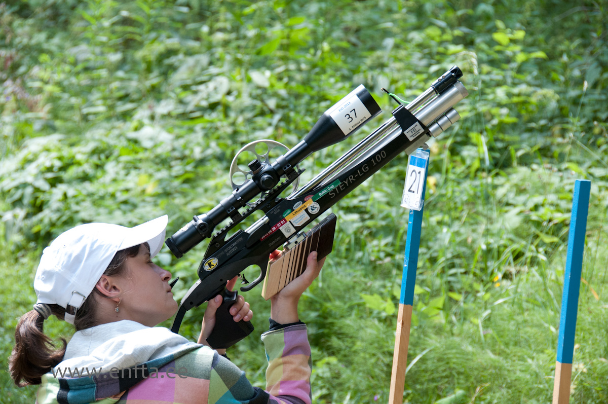 Svetlana Milina RU, Steyr LG 100 Field Target, Leupold PR 20-50x50